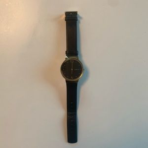 Skagen Gold and Black Watch